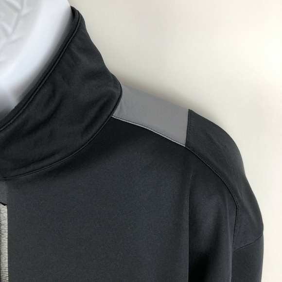 Nike Golf 1/2 Zip Black Gray Long Sleeve Jacket - Picture 5 of 12